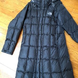 North face 3/4 down coat